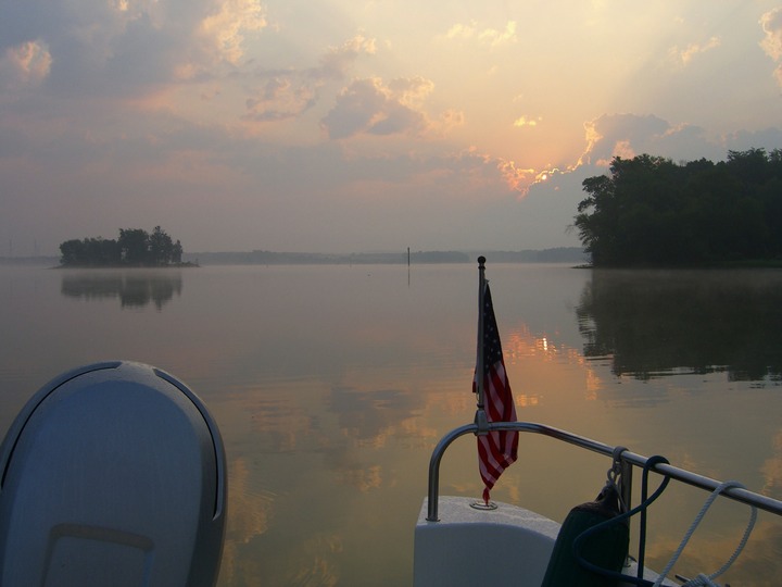 54 At Anchor Off  Birdsong Creek