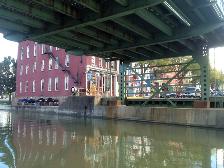 Underneath the Brockport Lift Bridge